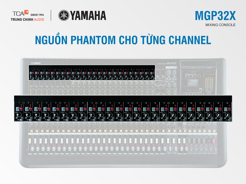 kênh đầu ra của mixer analog Yamaha MGP32X