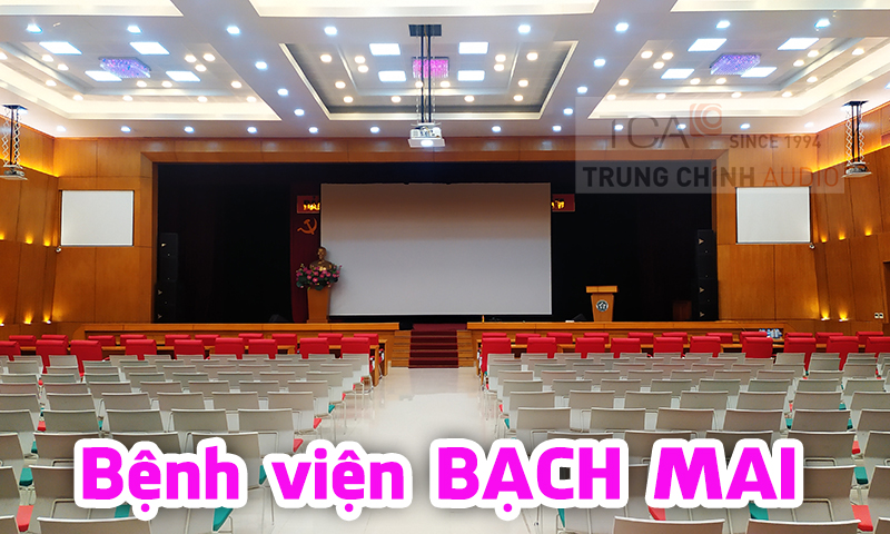 Hệ thống âm thanh hội trường phòng họp tại: Bệnh viện Bạch Mai (Việt - Nhật)