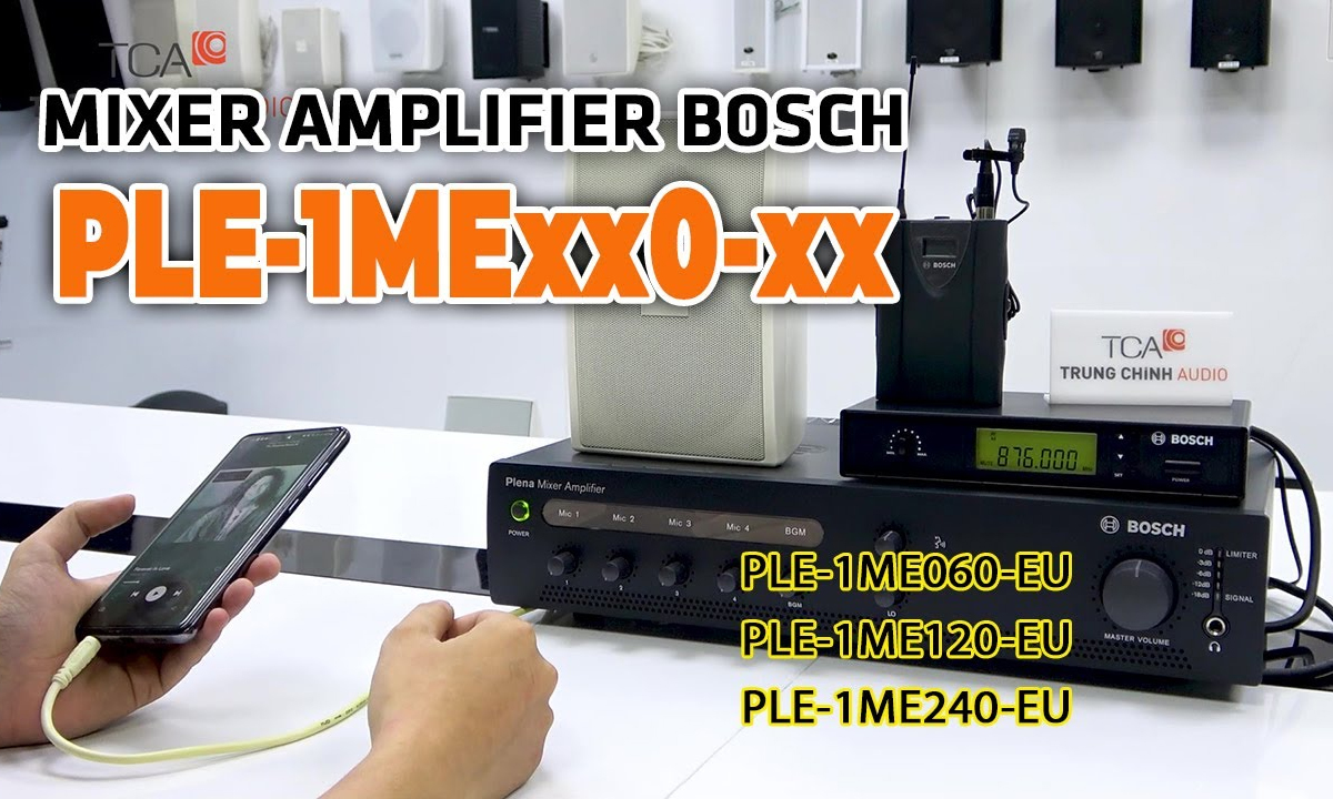 HDSD Amply mixer truyền thanh Bosch PLE-1ME-xx0-xx