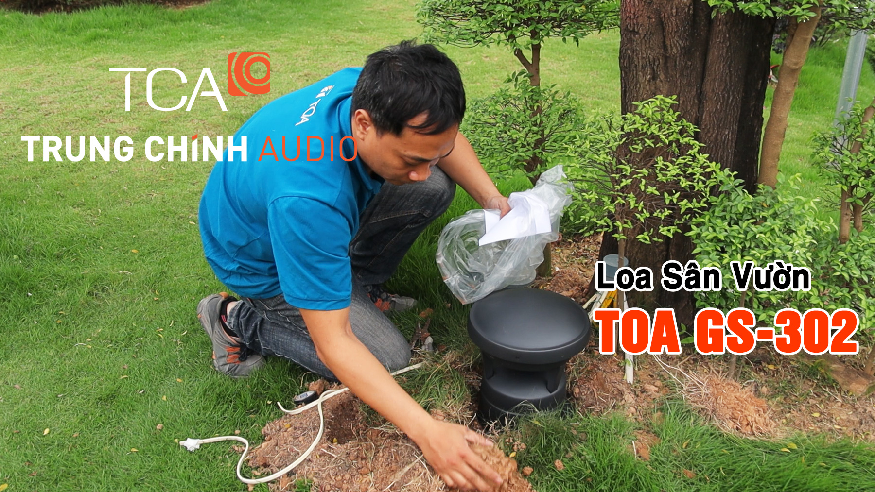 Lắp đặt 60 loa sân vườn TOA GS-302 phát nhạc nền, thông báo cho resort
