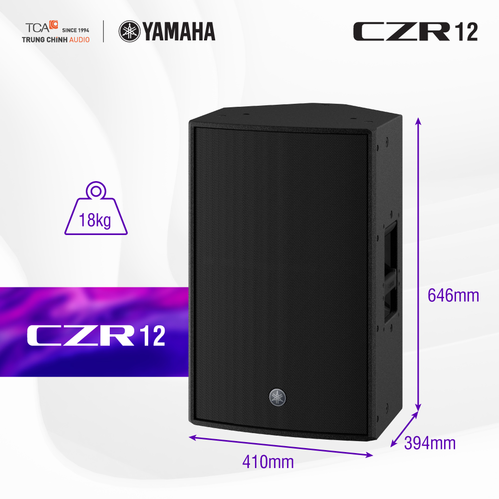 Kích thước loa Yamaha CZR12