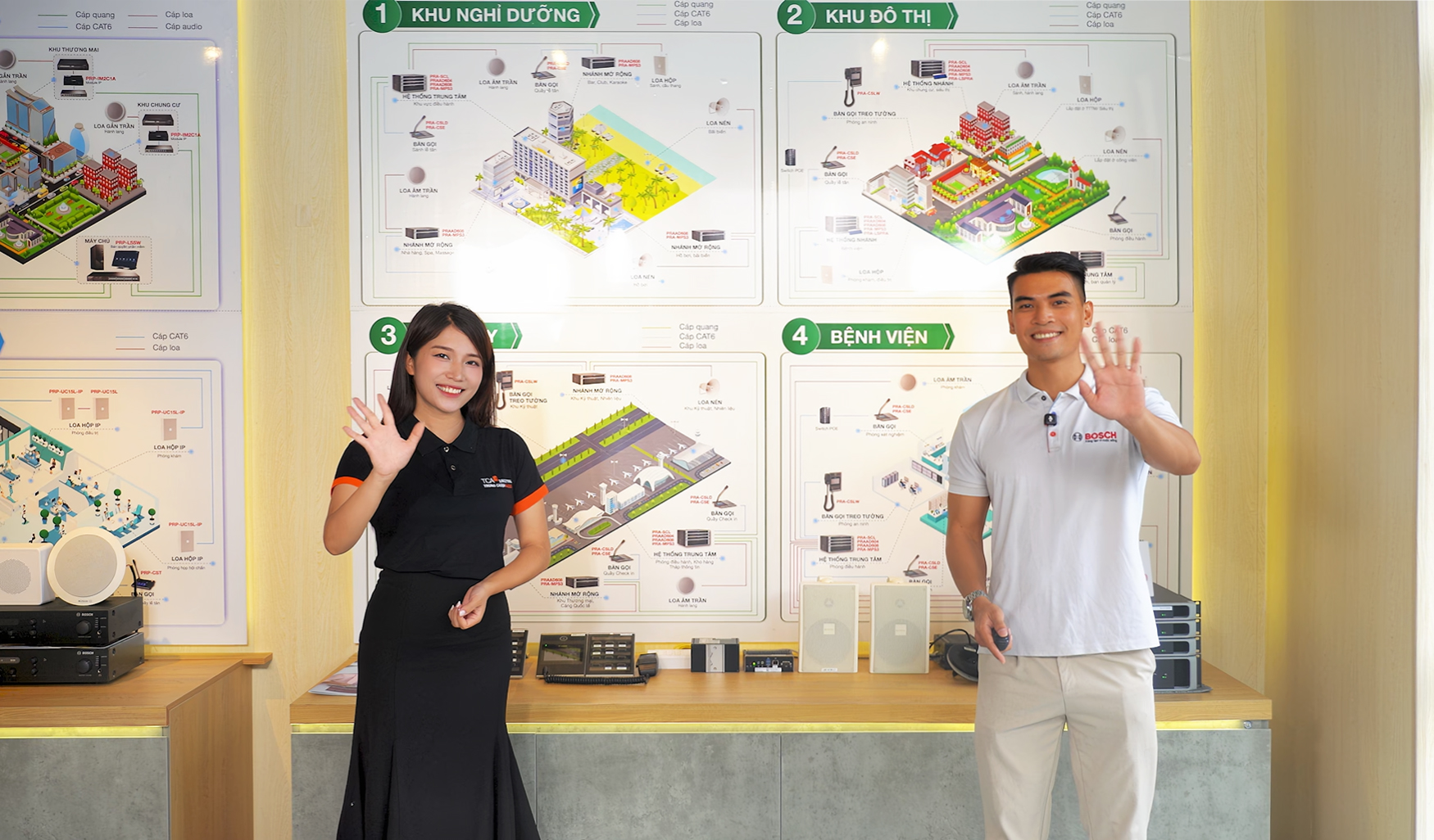 MC Mai Linh (đại diện TCA) và Mr. Trần Việt Sơn (đại diện BOSCH / KEENFINITY)