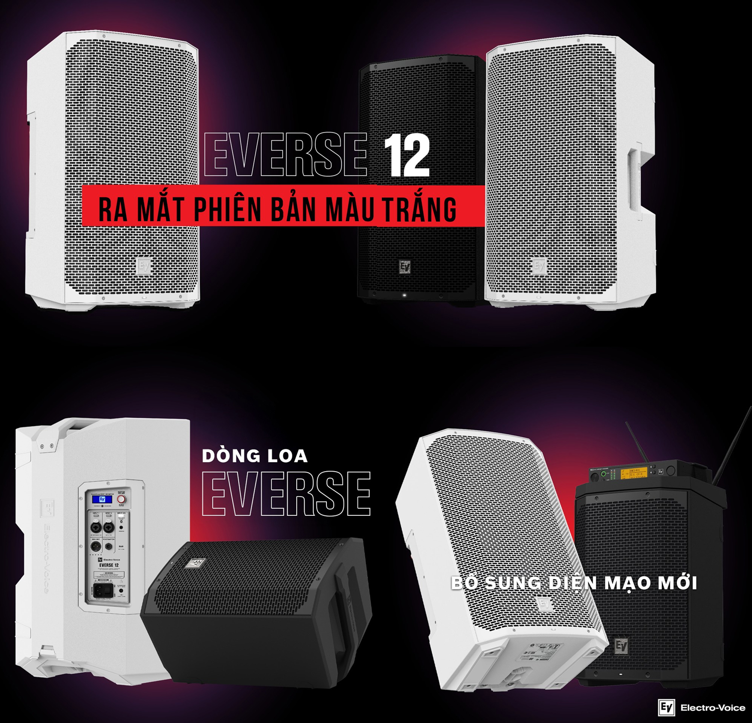 loa ev everse 12 màu trắng