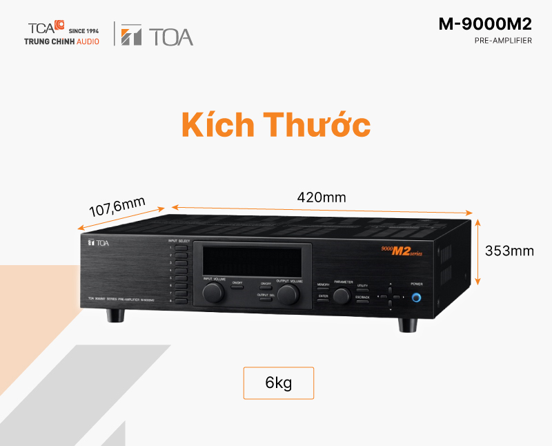 Bộ tiền khuếch đại TOA M-9000M2