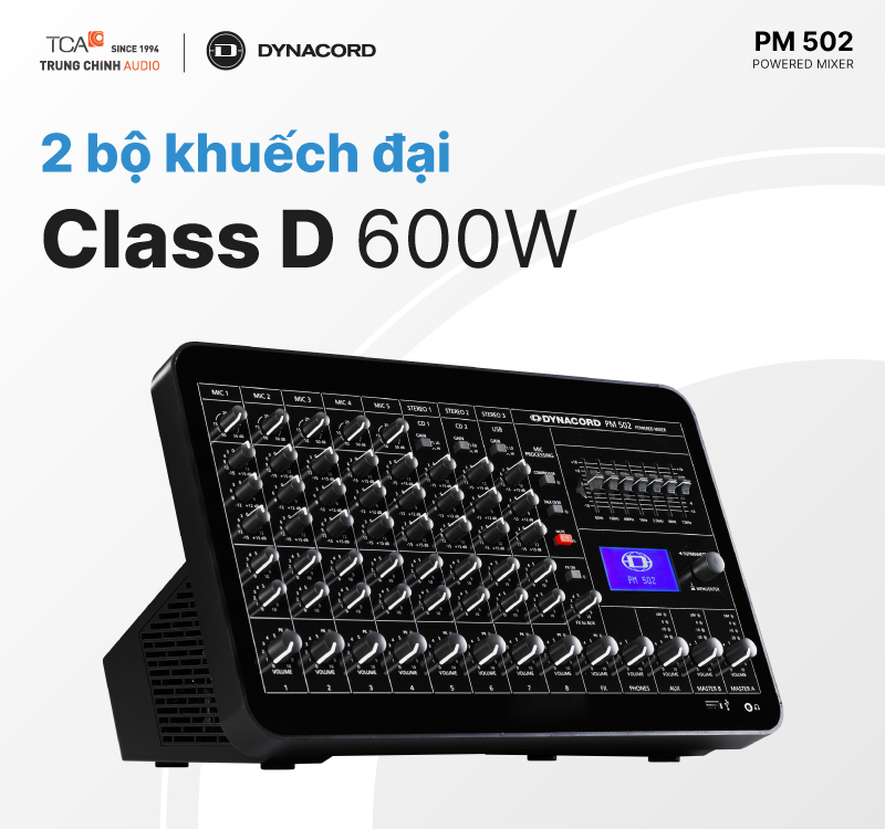 Mixer kèm công suất Dynacord DC-PM502