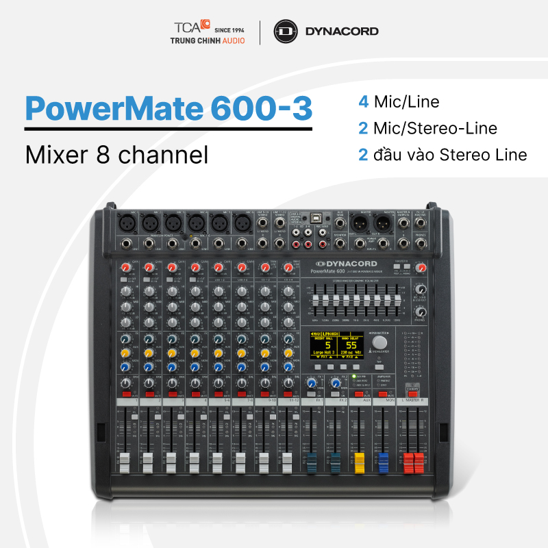 Mixer kèm công suất Dynacord PM600-3-MIG