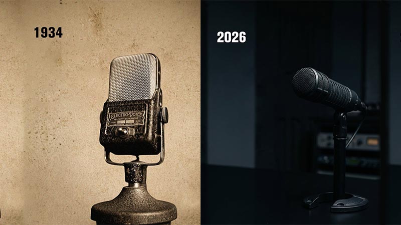 Lịch sử micro Electro-Voice năm 1934 -2026