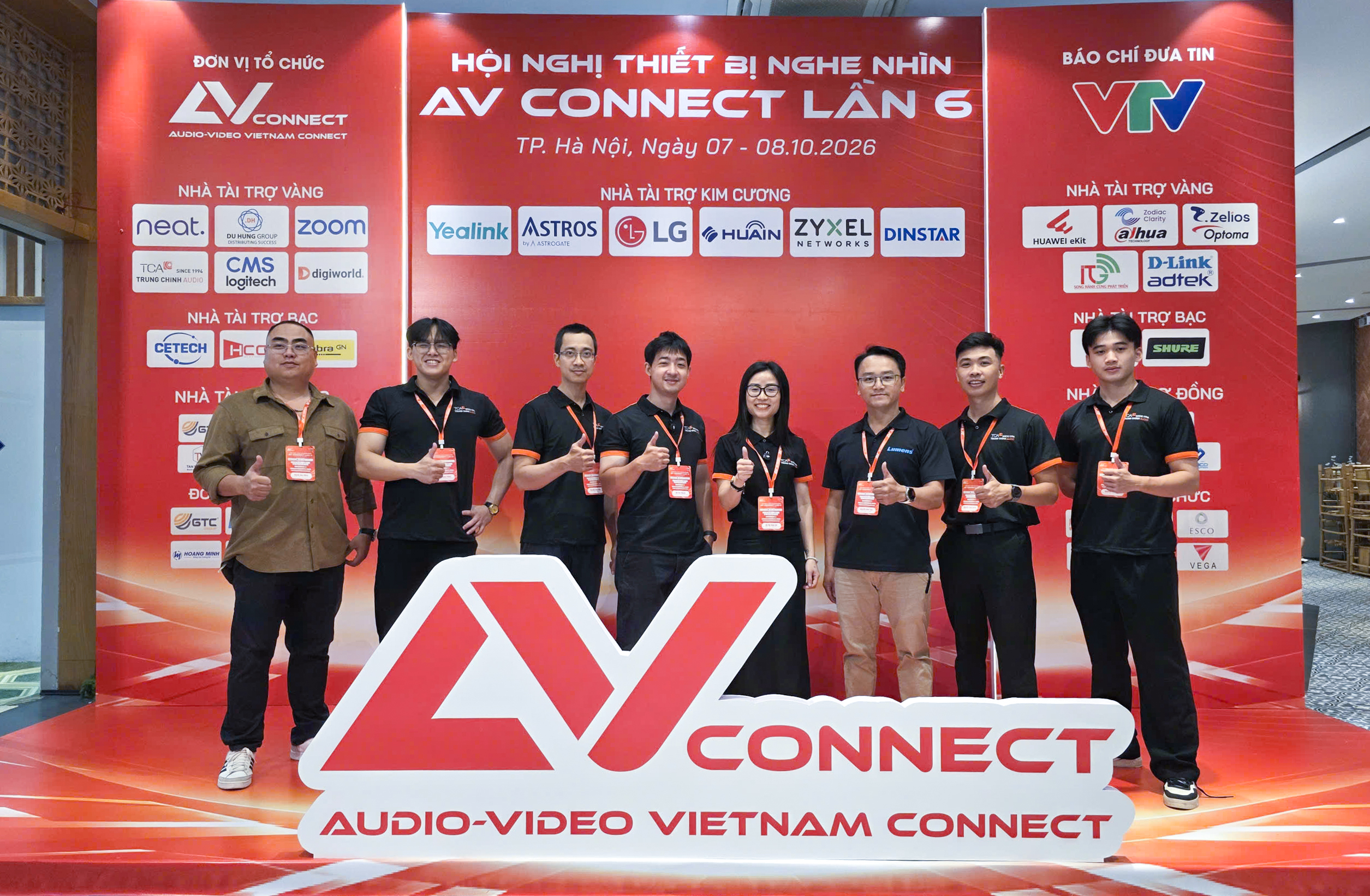 Đội ngũ nhân sự TCA - Trung Chính Audio tại AV Connect 2026