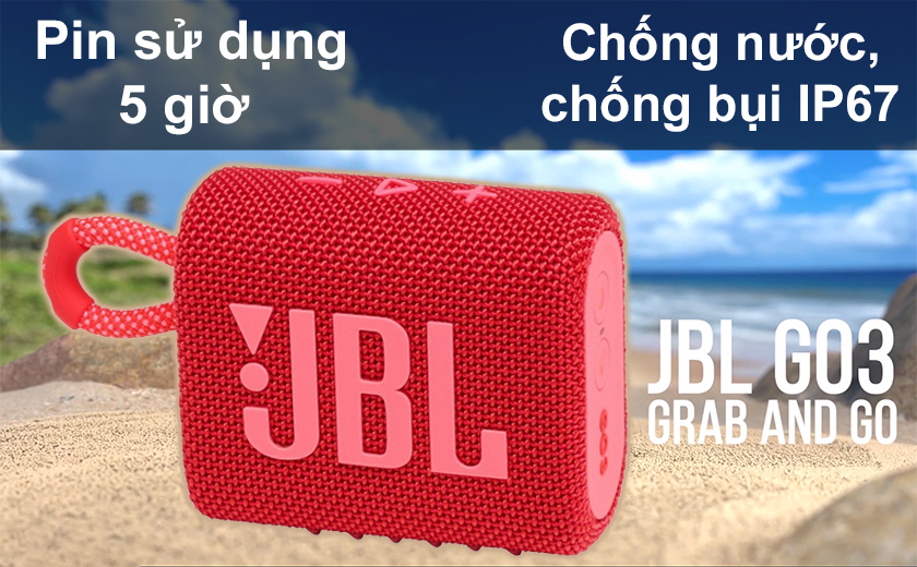 Thời lượng pin của loa JBL Go 3