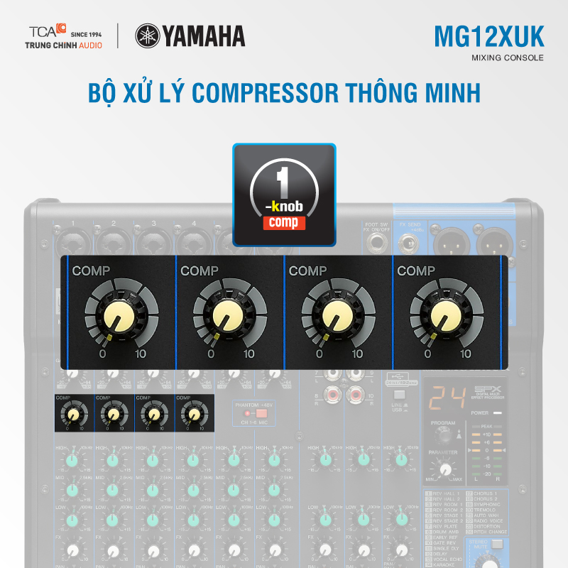 Bộ xử lý tín hiệu Mixer Yamaha MG12XUK