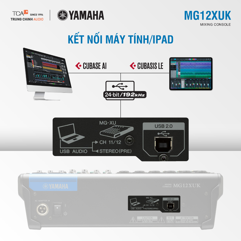 Tính năng của Mixer Yamaha MG12XUK