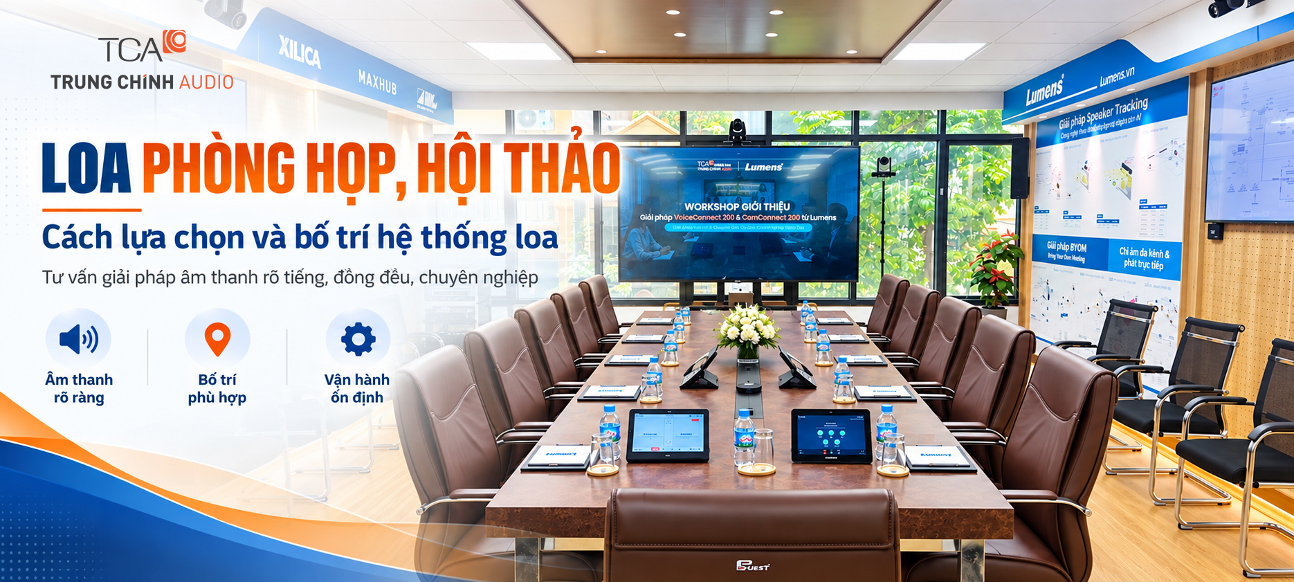 Loa phòng họp, hội thảo: Cách lựa chọn và bố trí hệ thống loa