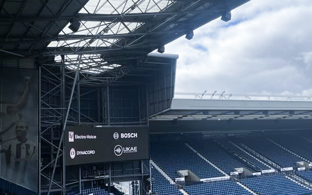 Hệ thống loa EV EVH tại sân vận động The Hawthorns