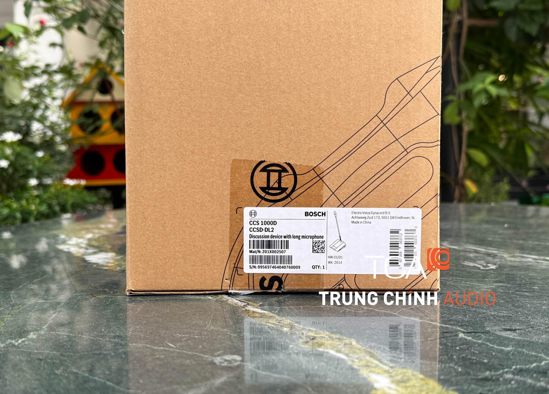 tem vỏ hộp của micro bosch ccsd-dl2