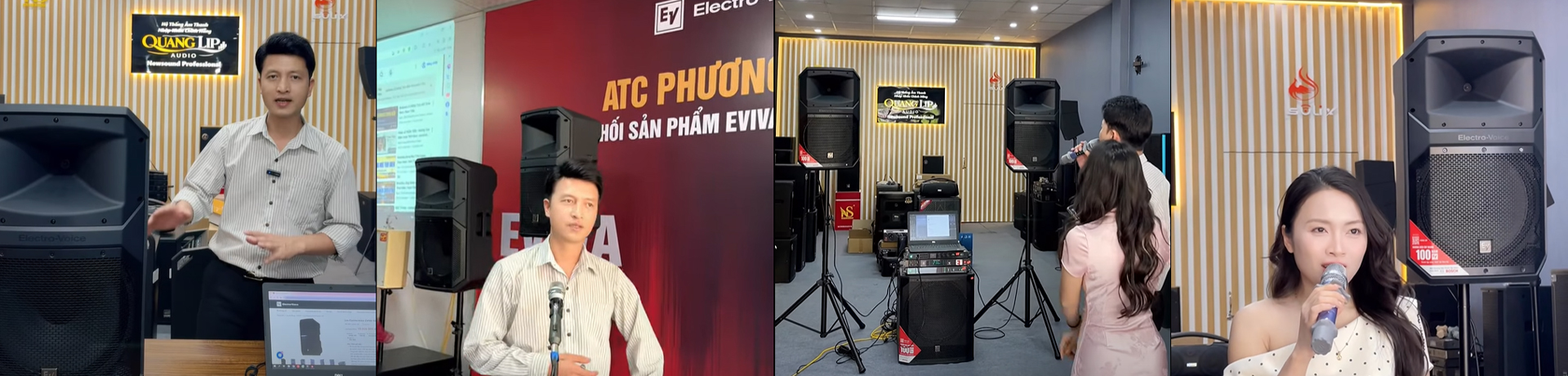 Quang lip trải nghiệm loa di động EVIVA