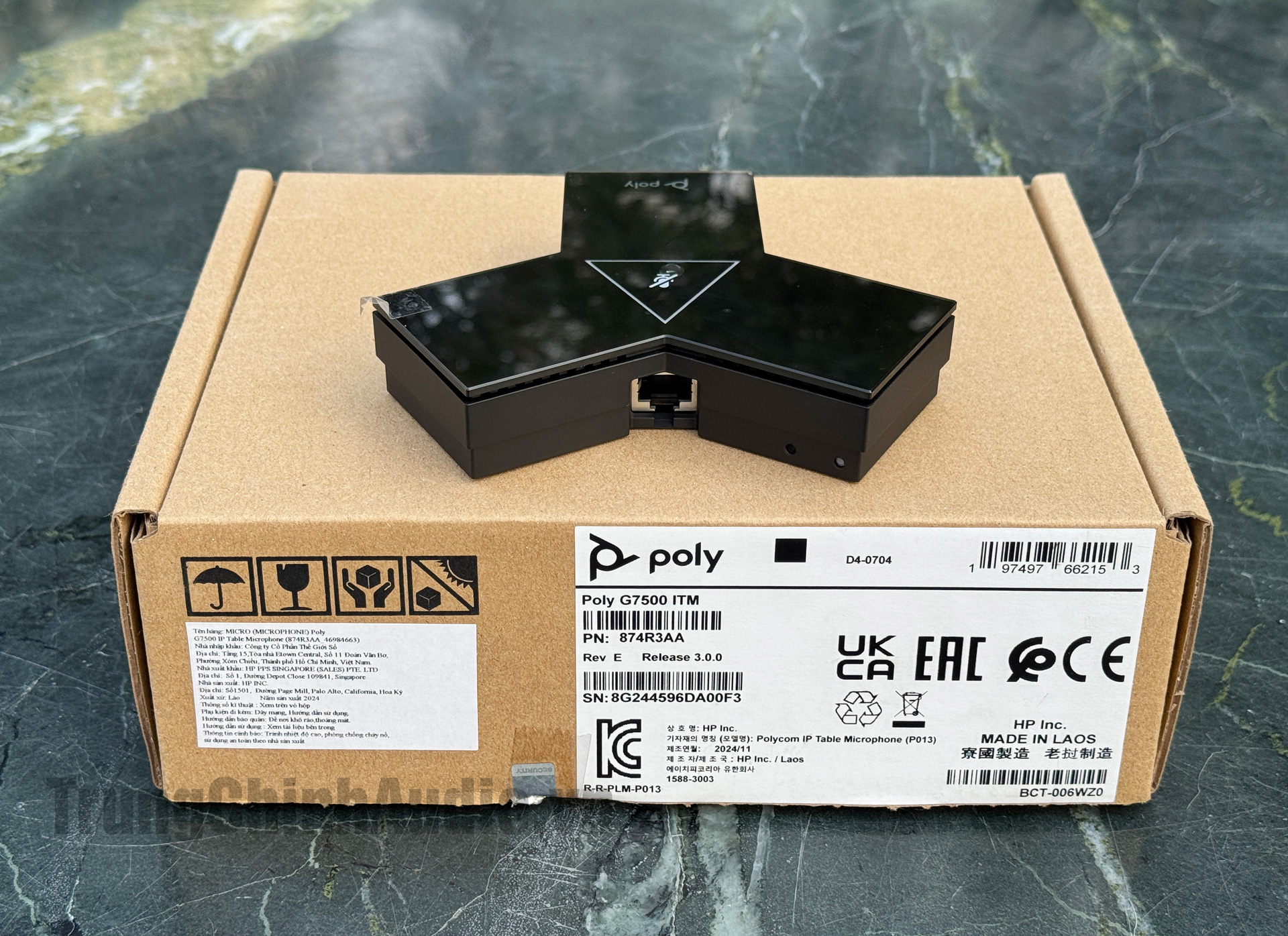 Micro hội nghị đa hướng đặt bàn HP Poly G7500 ITM ( IP Tablet Microphone )