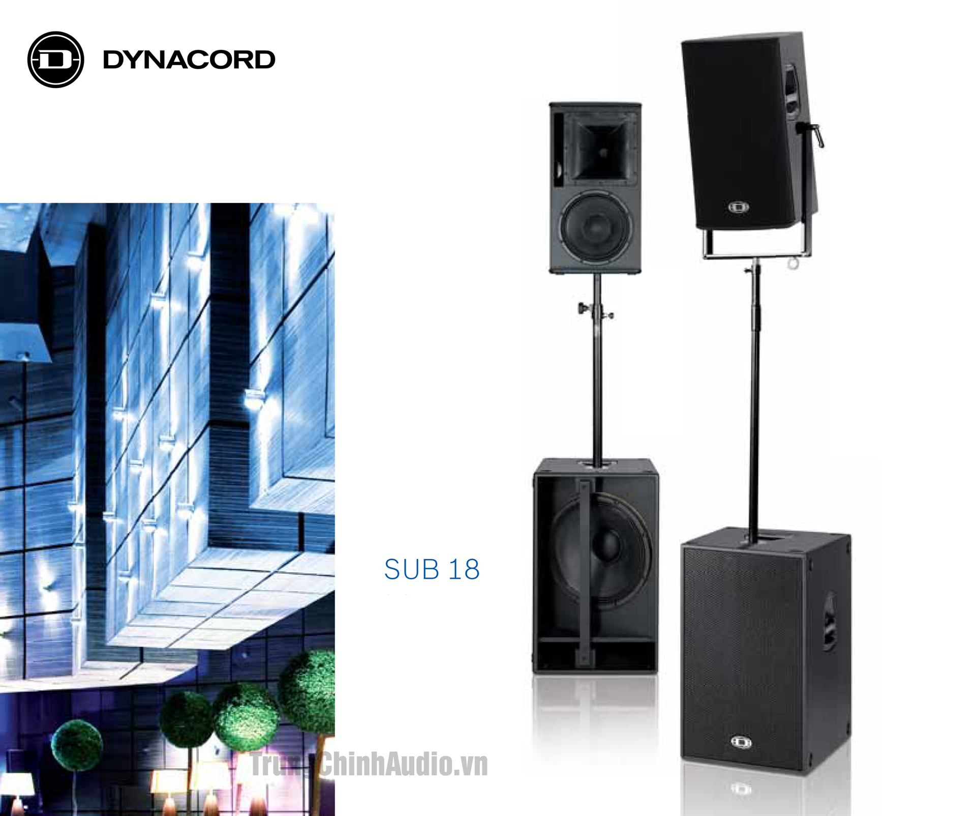 hệ thống loa dynacord với SUB 18