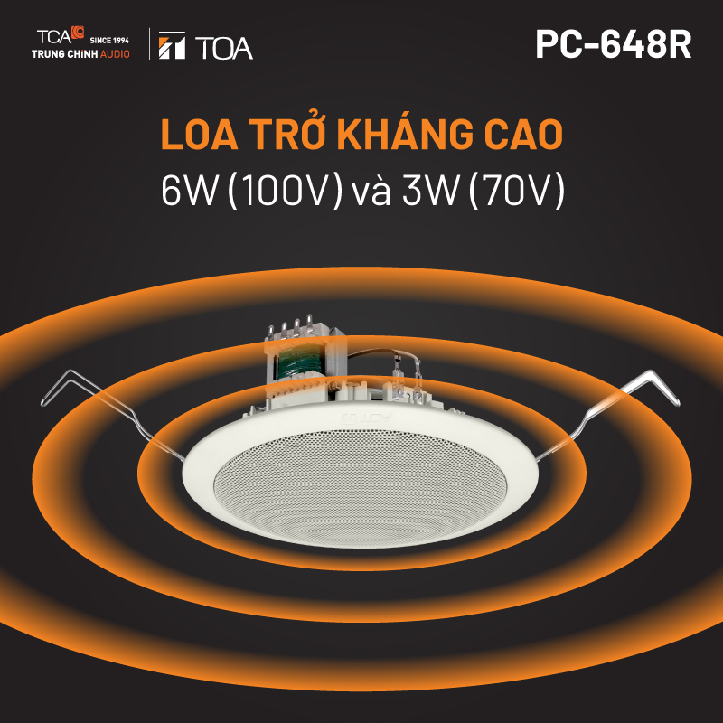 Thông số trở kháng của Loa TOA PC-648R