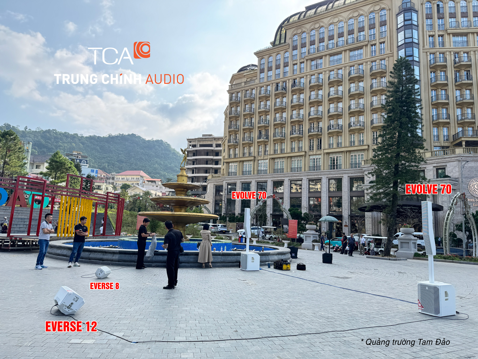 checkin band nhạc cùng loa Electro-Voice tại Tam Đảo