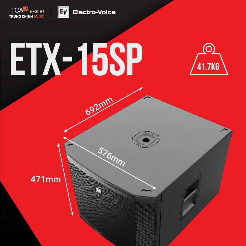 Kích thước Loa Electro - Voice ETX-15SP