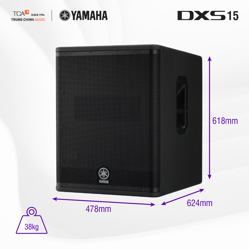 Kích thước Loa siêu trầm Yamaha DXS15