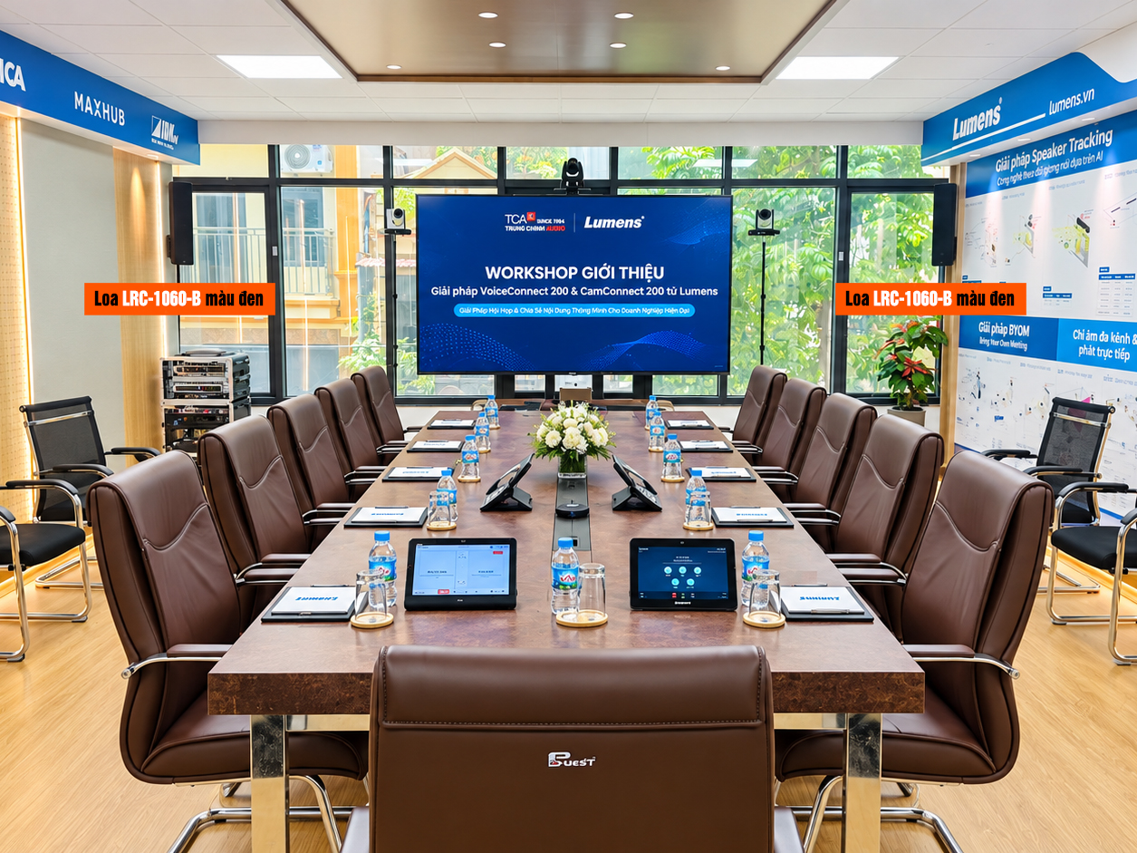 loa EV LRC-1060-B màu đen tại phòng họp ProAV TCA Building