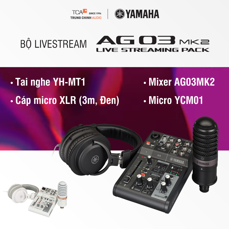 Bộ livestream Yamaha AG03MK2 LSPK