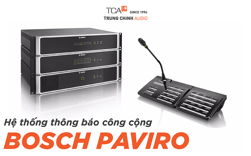 Hệ thống thông báo công cộng Bosch Paviro