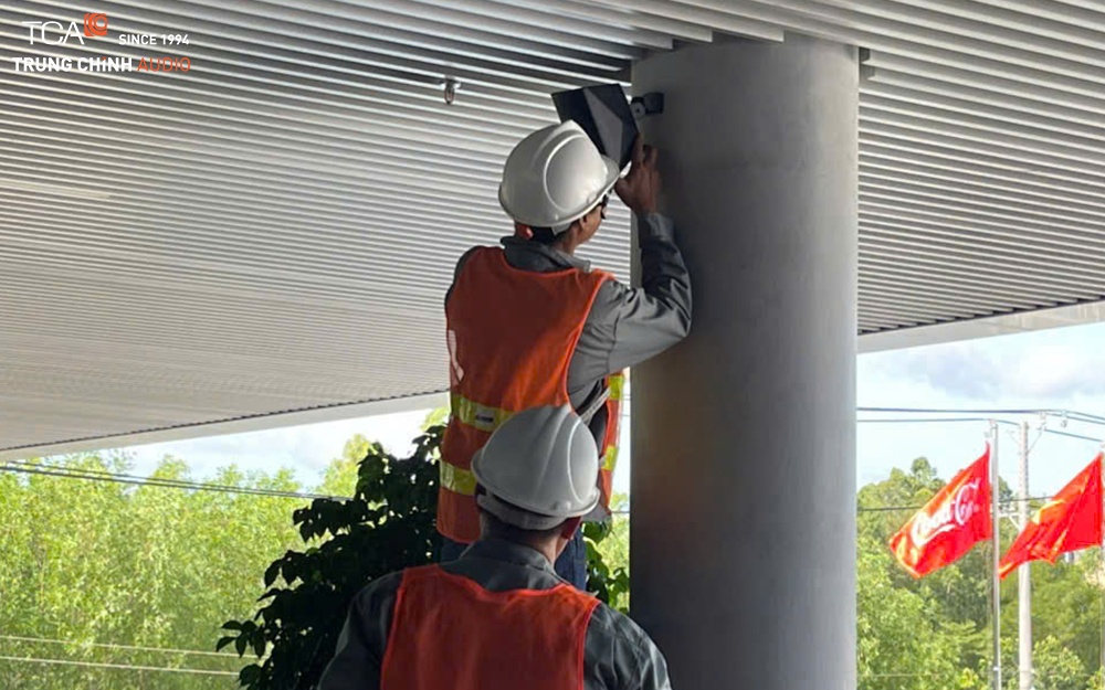 TCA lắp đặt hệ thống âm thanh thông báo TOA