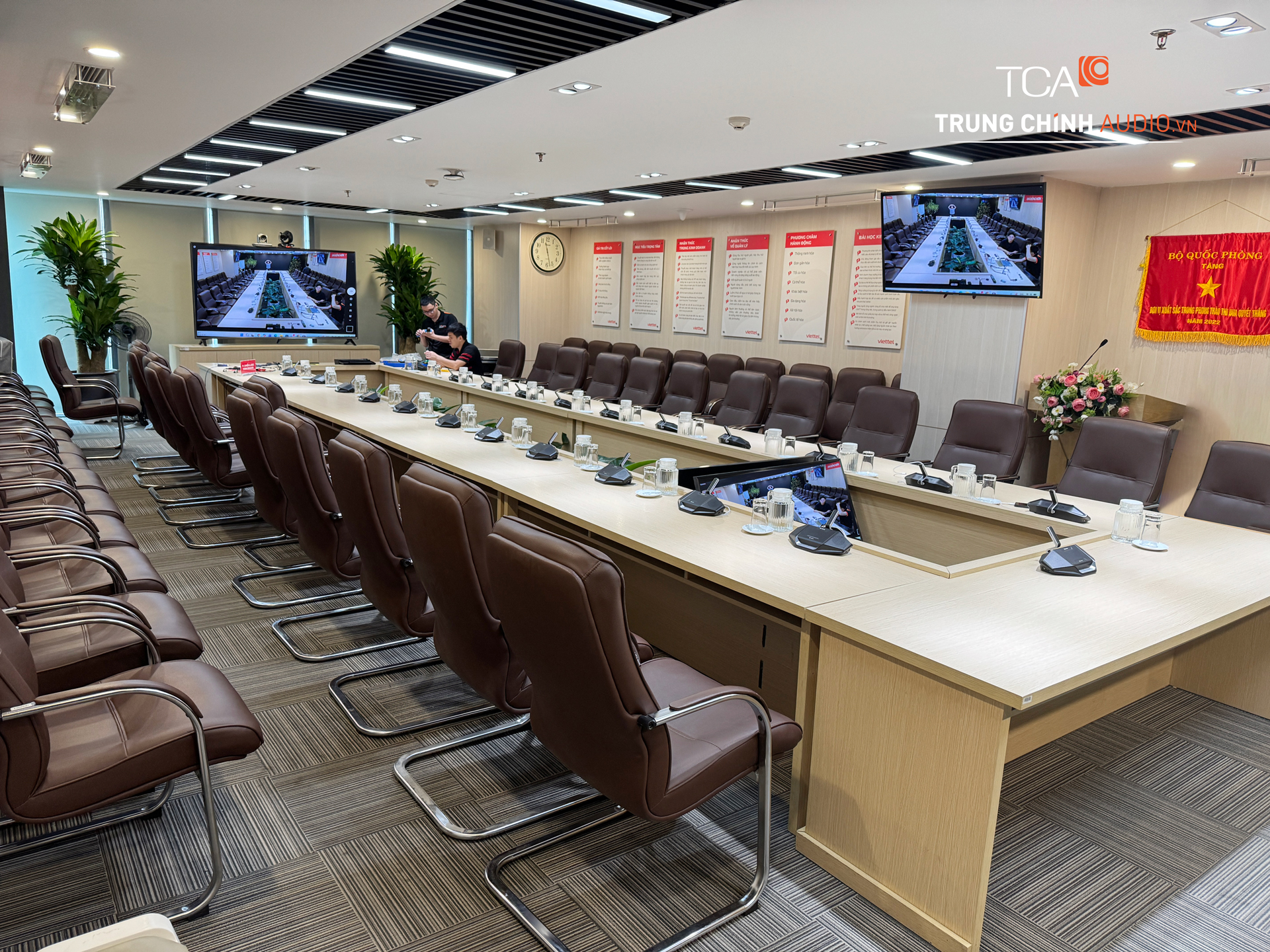 âm thanh phòng họp Viettel IDC