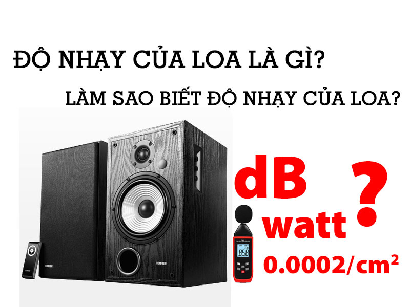 so sánh độ nhạy của loa