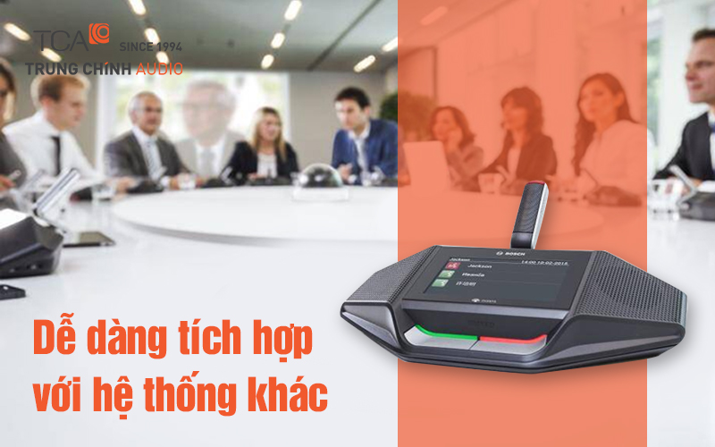 Dễ dàng tích hợp với hệ thống khác