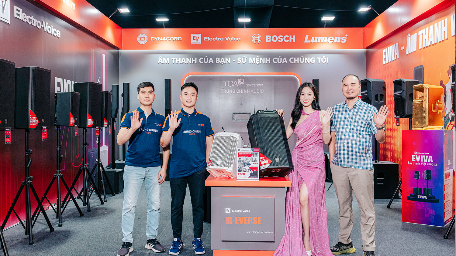 Gian hàng Trung Chính Audio nổi bật tại Plase Show 2025