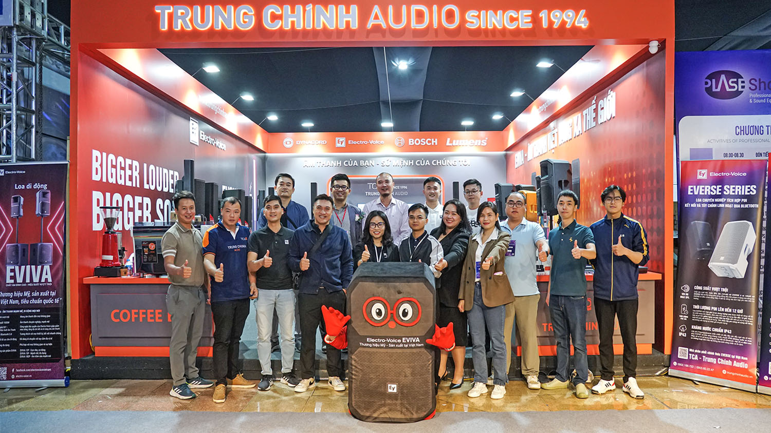 Đội ngũ Trung Chính Audio tại Plase Show 2025