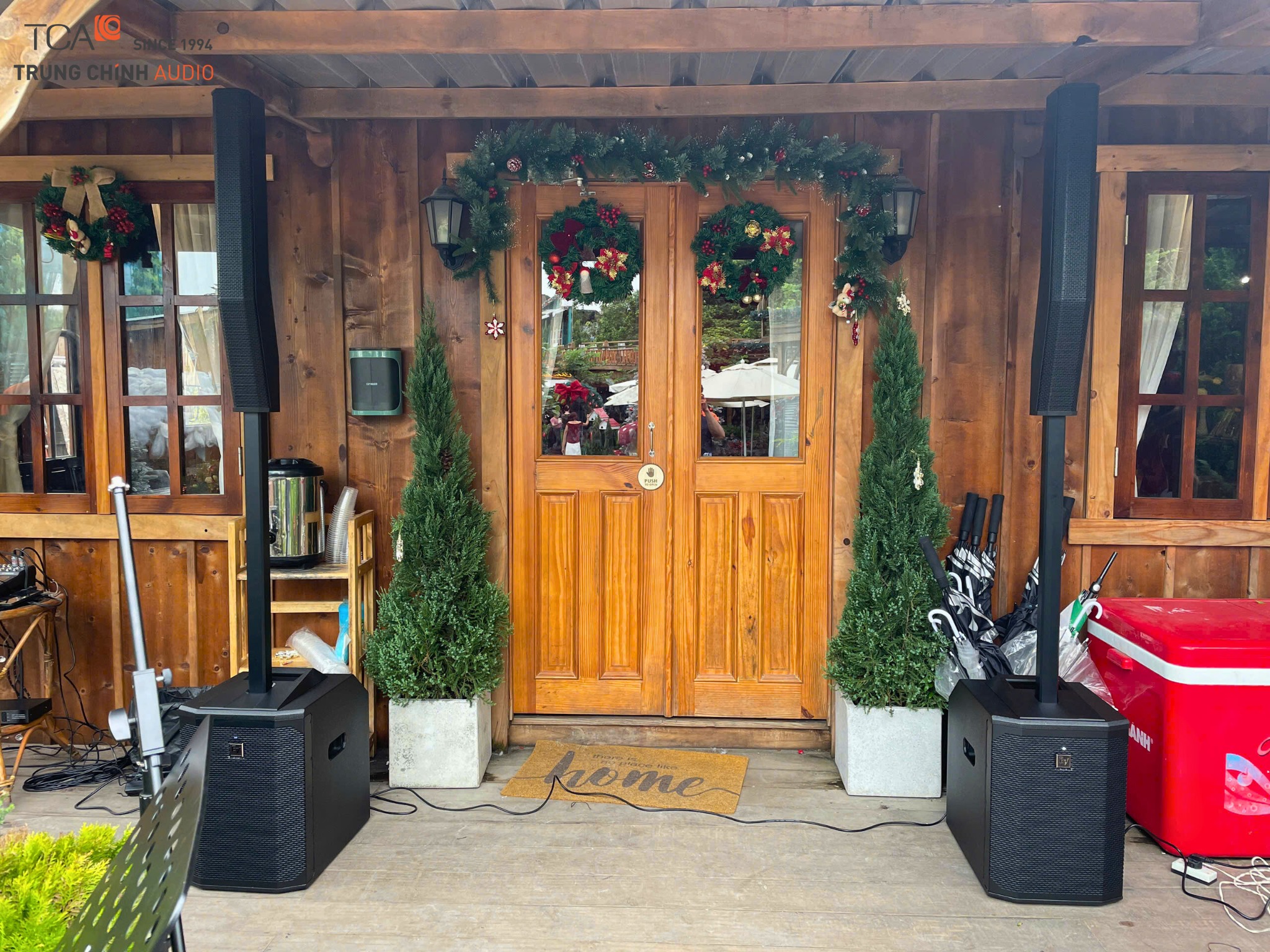 Cấu hình dàn âm thanh acoustic với Evolve 50