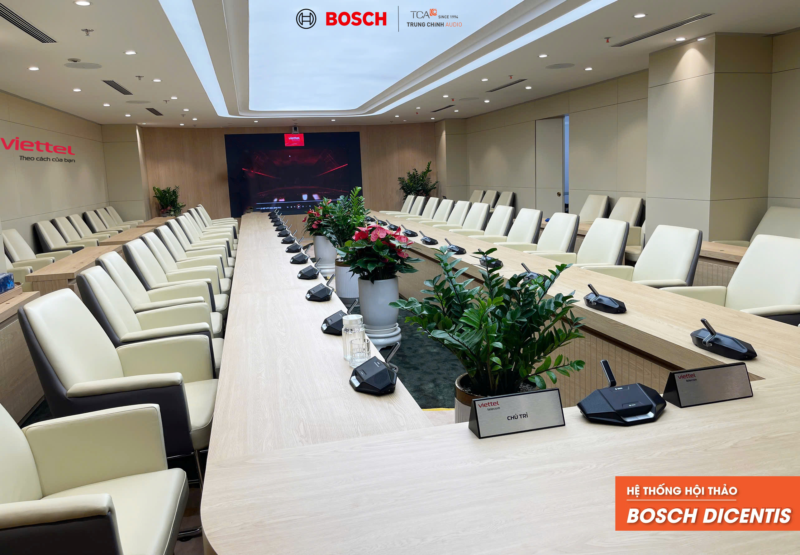 Âm thanh hội thảo thông minh BOSCH DICENTIS tại tập đoàn VIETTEL Hà Nội