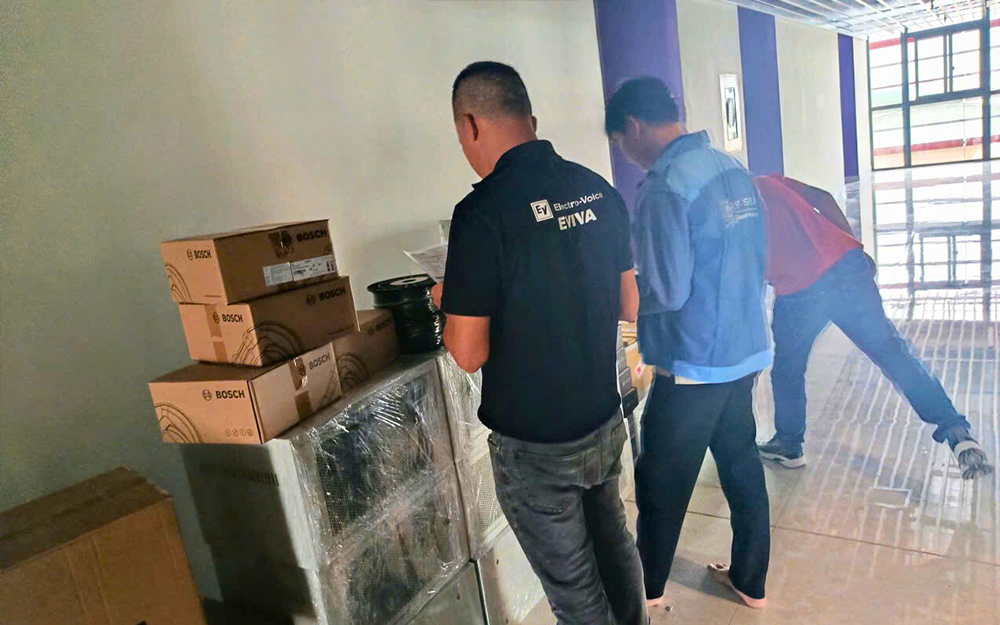 Thiết bị âm thanh chính hãng sử dụng trong dự án trường học