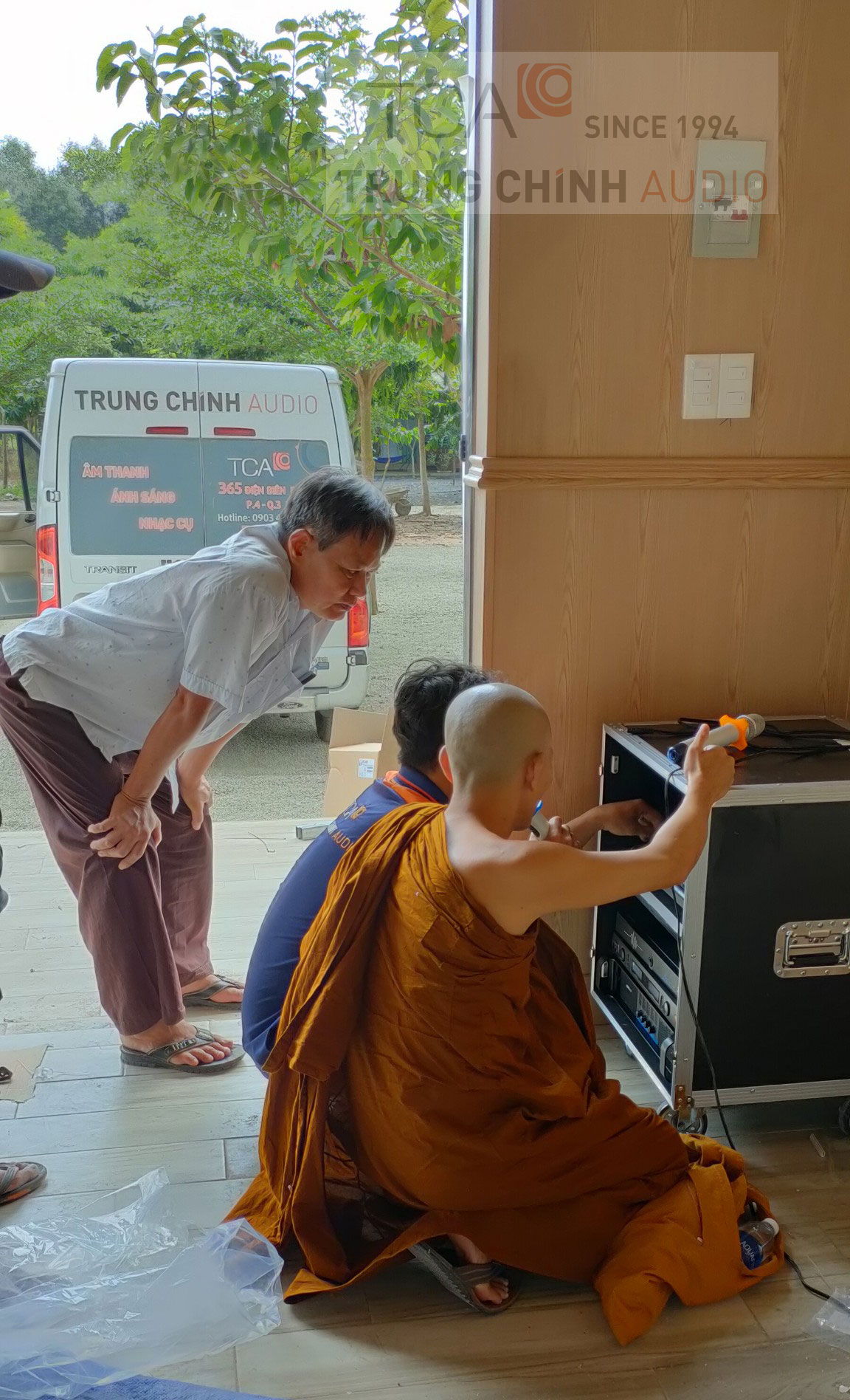 Âm thanh nhà chùa Viên Tuệ - Vũng Tàu: loa hội trường, thông báo