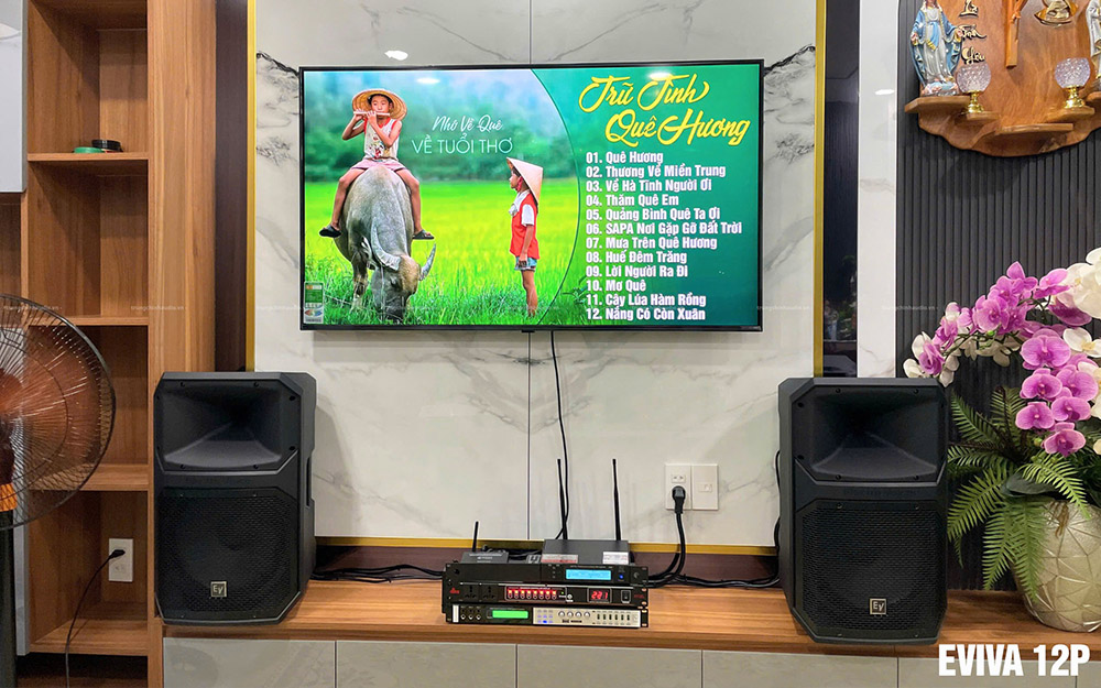 Dàn karaoke gia đình Electro-Voice EVIVA 12P cao cấp tại Bình Thạnh