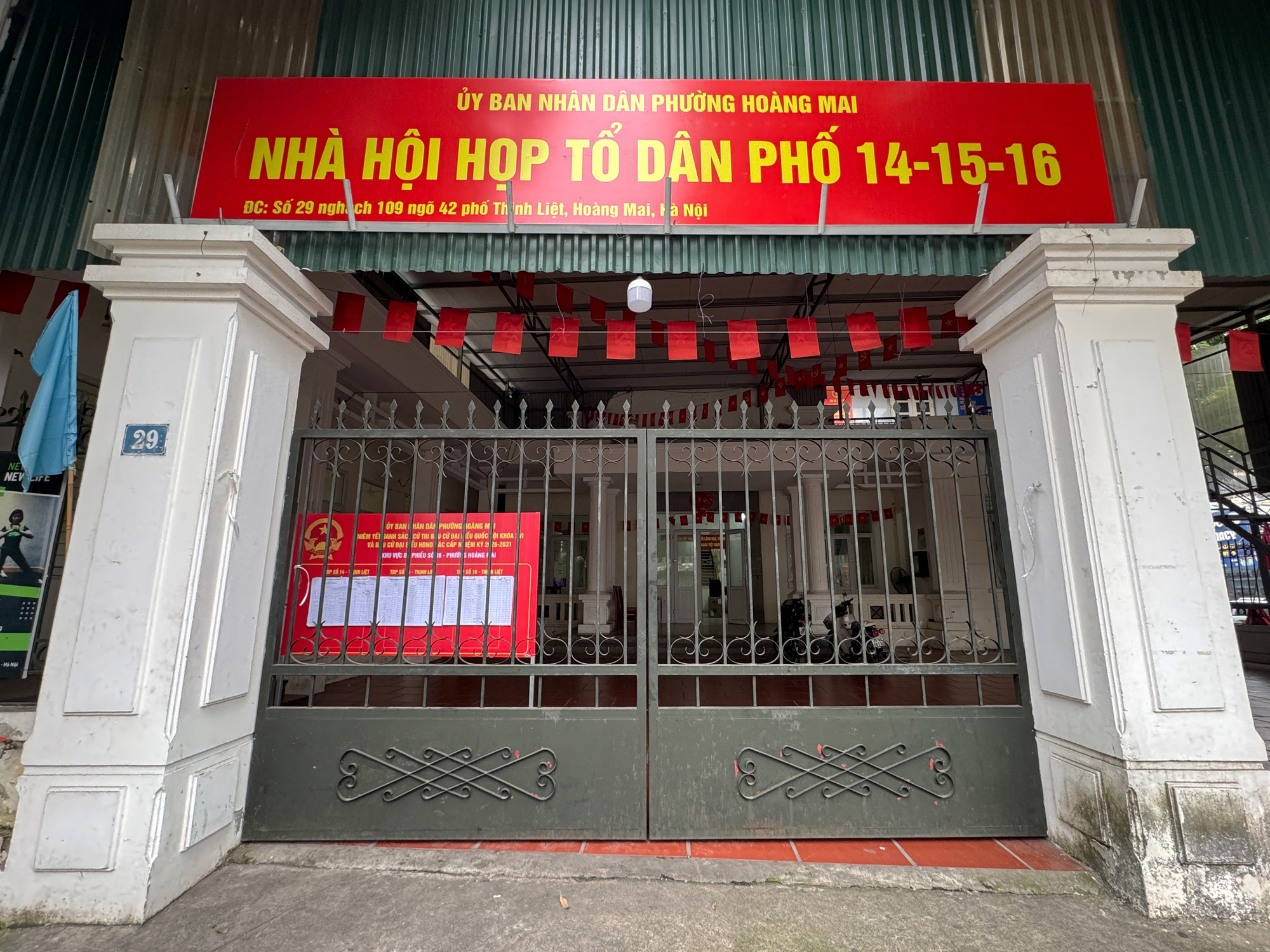 nhà hội hộp tổ dân phố hoàng mai hà nội