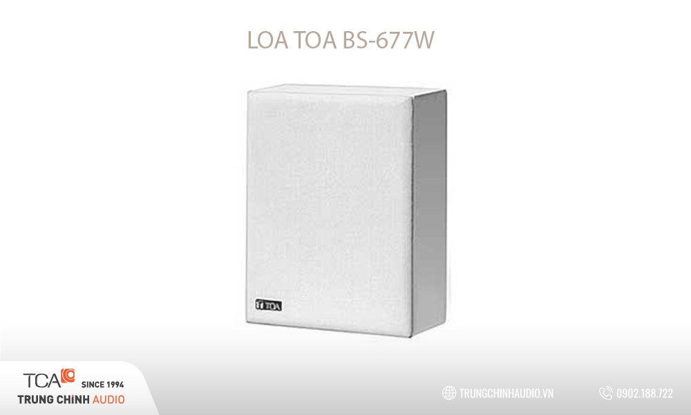 Loa hộp TOA màu trắng BS-677W