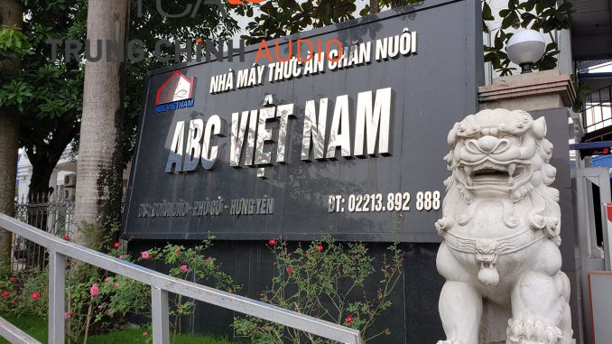 Lắp đặt hệ thống hội thảo Bosch CCS900 tại nhà máy ABC Việt Nam