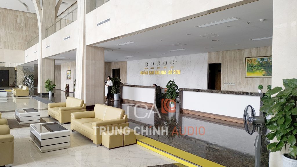 TCA cung cấp lắp đặt hệ thống âm thanh cho khách sạn Sao Mai – Đồ Sơn