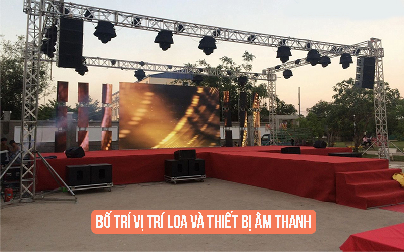 Bố trí vị trí loa và thiết bị tối ưu
