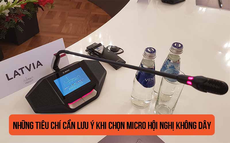 Lưu ý khi chọn micro hội nghị không dây