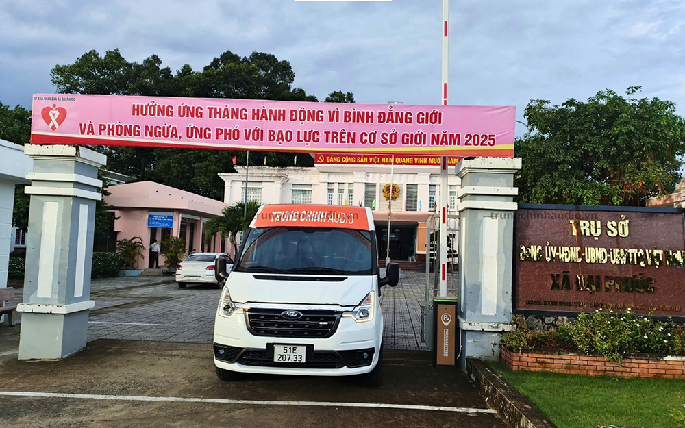 Trung Chính Audio triển khai hệ thống âm thanh phòng họp tại UBND xã Đại Phước