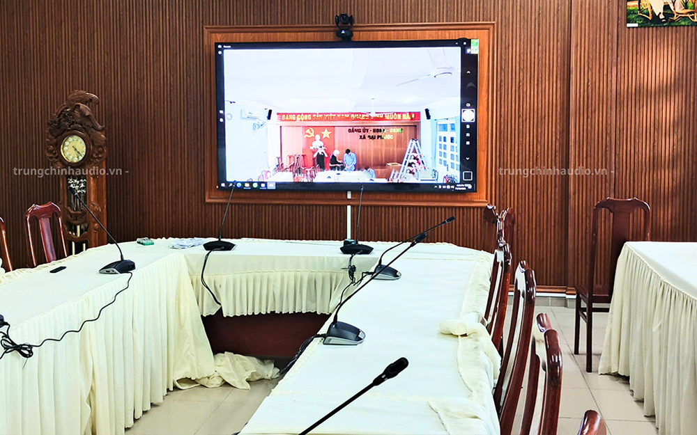 Hệ thống âm thanh phòng họp tại UBND