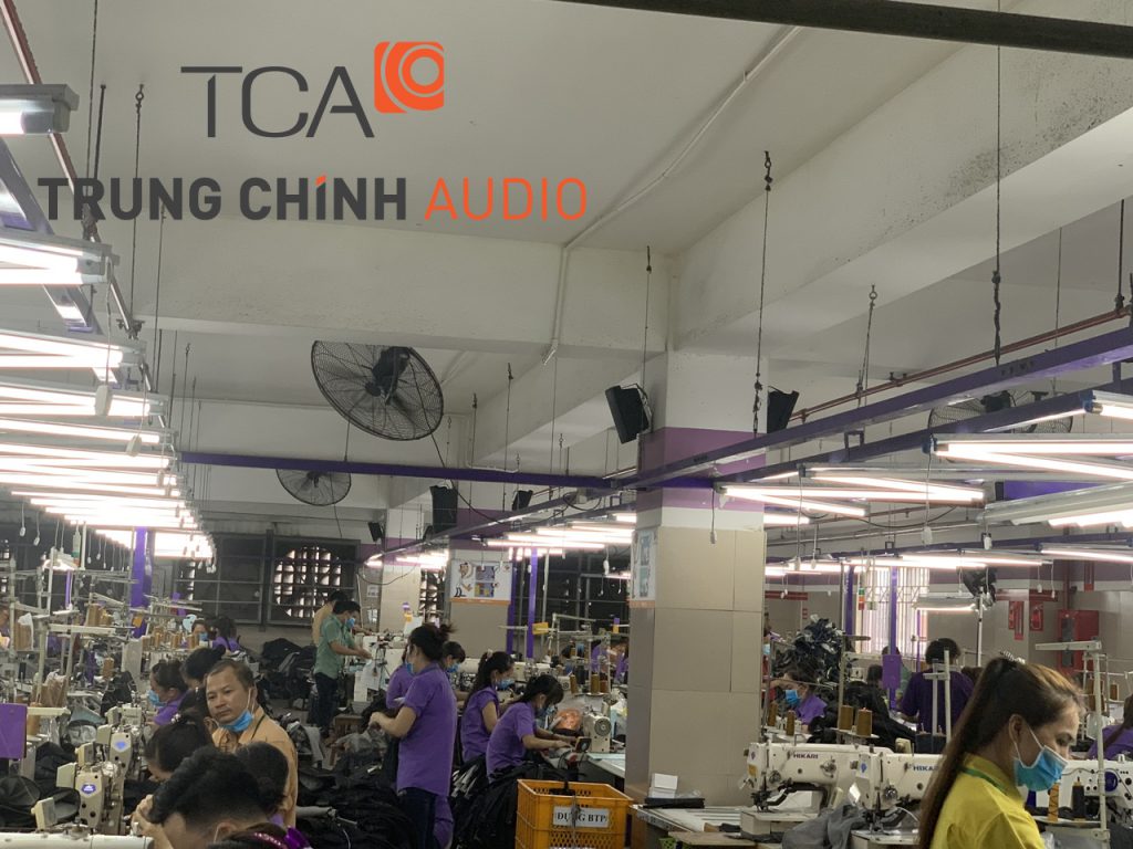 TCA thi công hệ thống thông báo TOA cho công ty TNHH May Thêu Thuận Phương