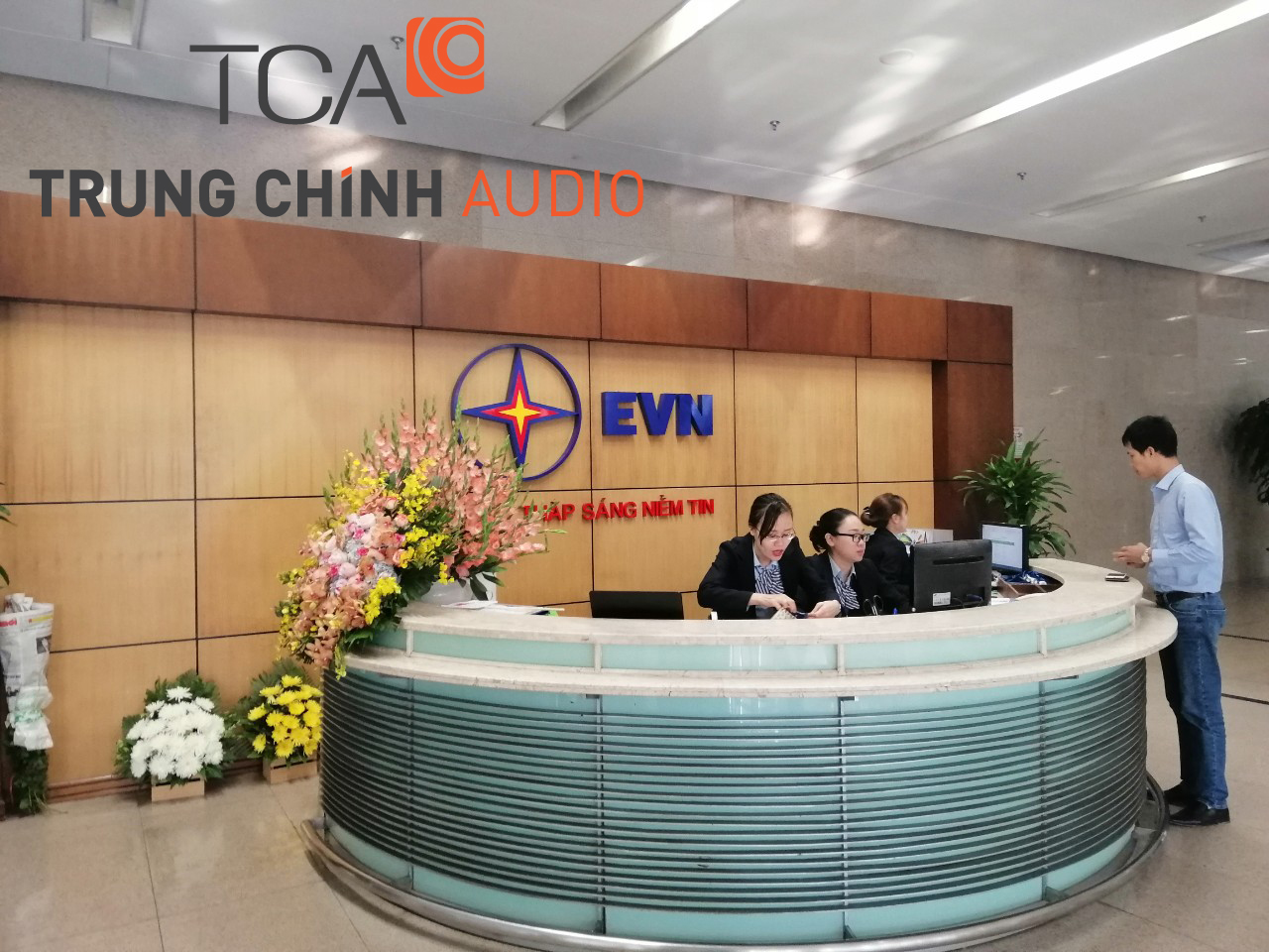 EVN tin tưởng giao TCA lắp đặt dàn âm thanh hội trường EVN Tower