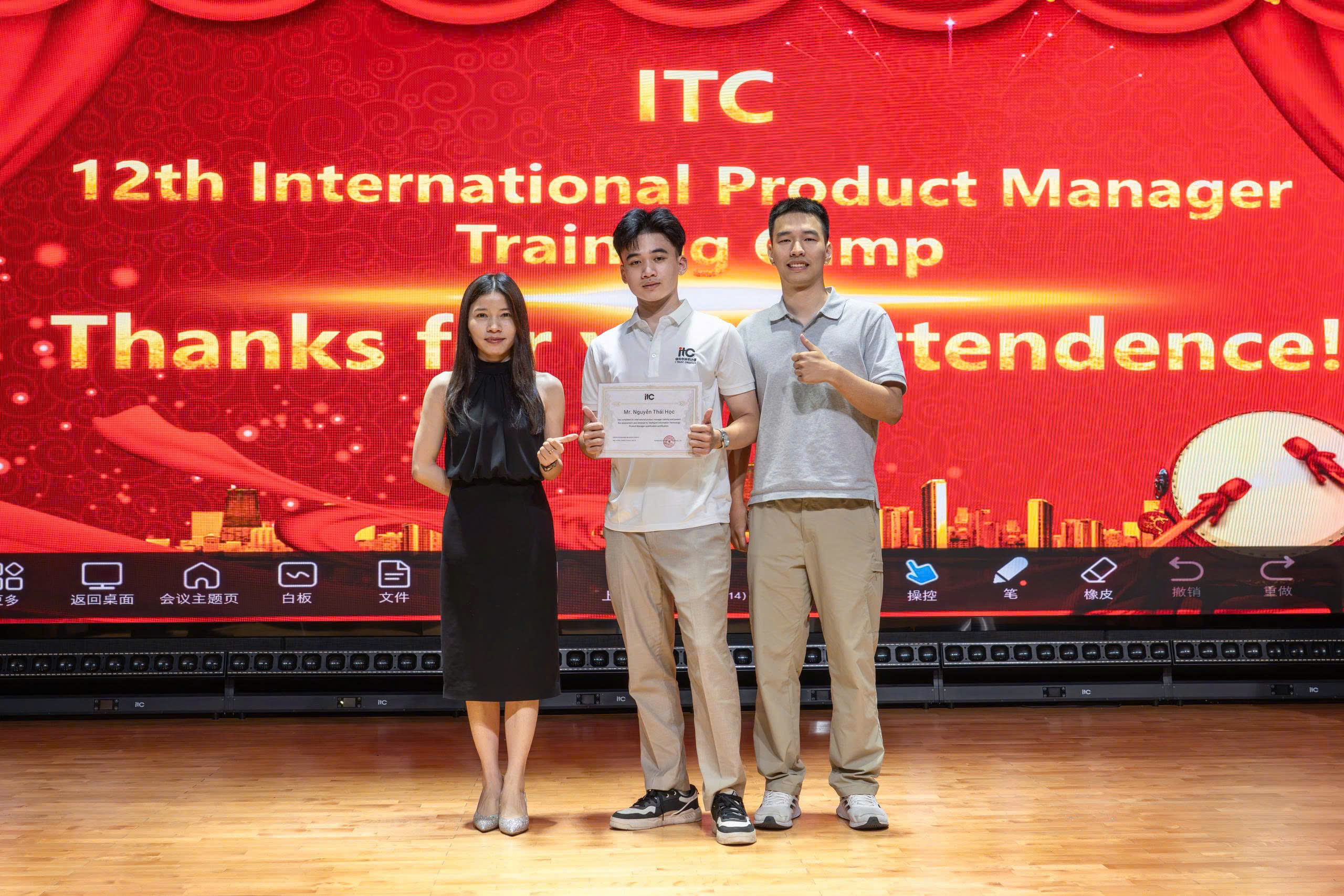 Nguyễn Thái Học nhận chứng nhận từ ITC